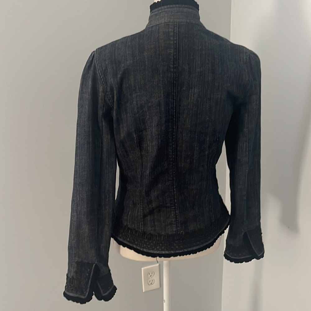 Chico’s Platinum size 0 Jean jacket - Picture 2 of 4